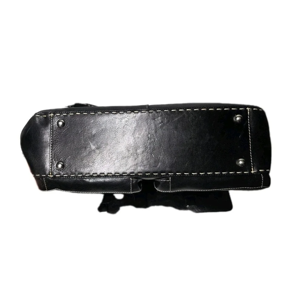 Vintage El Portal Messanger Leather Bag Black